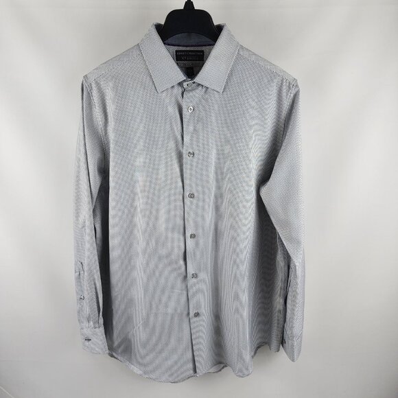 Report Collection Mens XL Multi X4 Performance Stretch Slim Fit L/S Button Up - Picture 1 of 6